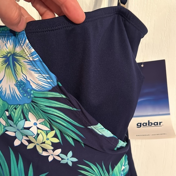 𝅺NWT Gabor Navy Bandeau Maillot swimsuit Size 14 - Picture 10 of 12